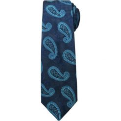 Modny i Elegancki Krawat Alties - Duży Wzór Paisley KRALTS0158. Niebieskie krawaty męskie Alties, paisley, z tkaniny, eleganckie. Za 39,00 zł.