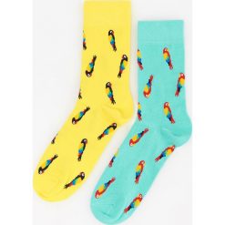 Skarpety 2 pack - Żółty. Żółte skarpetki męskie Reserved, bez wzorów. Za 19,99 zł.