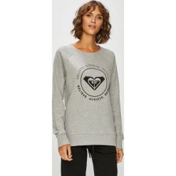 Roxy - Bluza. Szare bluzy damskie Roxy, s, z nadrukiem, z bawełny, bez rękawów, bez kaptura. W wyprzedaży za 159,90 zł.