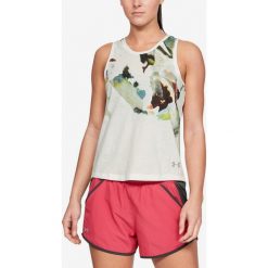 Under Armour Run Tie Podkoszulek Biały. Białe podkoszulki damskie Under Armour, m, z nadrukiem, z bawełny, bez rękawów. Za 206,95 zł.