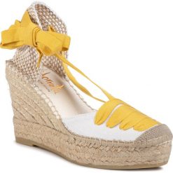 Espadryle VIDORRETA - Campesina 12985 Tilo Natural. Brązowe espadryle damskie Vidorreta, bez wzorów, z tworzywa sztucznego, bez obcasa, na obcasie. Za 389,00 zł.