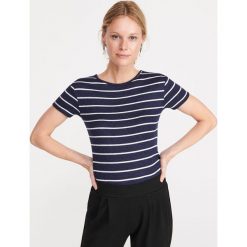 T-shirt z melanzowej dzianiny - Wielobarwny. T-shirty damskie Reserved, s, bez wzorów, z dzianiny, bez kołnierzyka. Za 39,99 zł.
