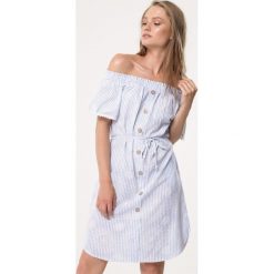 Jasnoniebieska Sukienka Needy. Niebieskie sukienki damskie Born2be, na lato, z tkaniny. Za 69,99 zł.