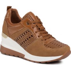 Sneakersy JENNY FAIRY - WSGT002-001 Brown. Pomarańczowe półbuty damskie Jenny Fairy, bez wzorów, ze skóry ekologicznej, bez obcasa, na koturnie, bez zapięcia. Za 119,99 zł.