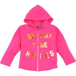 Diesel Bluza Różowy. Różowe bluzy damskie Diesel, z nadrukiem, z bawełny. Za 412,95 zł.
