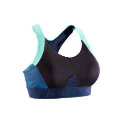 Stanik fitness cardio 500. Czarne biustonosze sportowe DOMYOS. Za 49,99 zł.