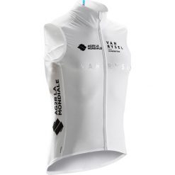 Kamizelka Wiatroszczelna Na Rower Team Męska. Białe kamizelki rowerowe męskie VAN RYSEL, xl, bez wzorów, z elastanu, bez kaptura, rowerowe. Za 179,99 zł.