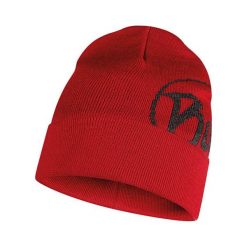 Czapka w kolorze bordowym. Czerwone czapki damskie Buff, z materiału. W wyprzedaży za 64,95 zł.