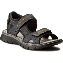 Sandały RIEKER - 26757-14 Blue Combination. Niebieskie klapki męskie Rieker, bez wzorów, ze skóry ekologicznej. Za 239,00 zł.