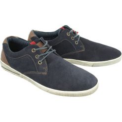 S.OLIVER 13605-21 805 navy, półbuty męskie. Niebieskie półbuty męskie S.Oliver, bez wzorów, na sznurówki. Za 229,90 zł.
