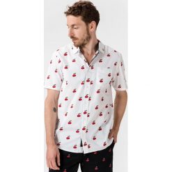 Vans Cherries Koszula Biały. Białe koszule męskie Vans, m, bez wzorów, z bawełny, bez kołnierzyka, z krótkim rękawem. Za 266,95 zł.