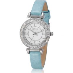Zegarek kwarcowy "Ivory" w kolorze srebrno-niebieskim. Szare, analogowe zegarki damskie marki Crystal & Co, ze stali. W wyprzedaży za 81,95 zł.