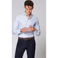 Koszula Błękitna w Prążek Liana. Niebieskie koszule męskie LANCERTO, na lato, m, w prążki, z bawełny, eleganckie. Za 299,90 zł.