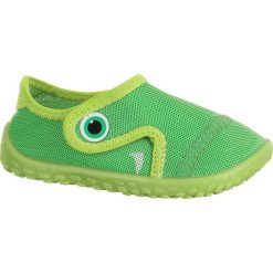 Buty do wody Aquashoes 100 dla malucha. Zielone buty sportowe damskie SUBEA, bez wzorów, z poliesteru, sportowe. Za 29,99 zł.