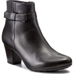 Botki GABOR - 76.582.57 Schwarz. Czarne buty zimowe damskie marki Gabor, z polaru, na obcasie. W wyprzedaży za 299,00 zł.