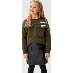 Mango Kids - Spódnica dziecięca Fringe 110-164 cm. Czarne spódniczki dziewczęce Mango Kids, na co dzień, bez wzorów, z poliesteru, mini, proste. Za 99,90 zł.