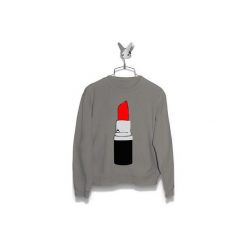 Bluza Szminka Damska. Szare bluzy damskie marki Failfake, xxl, bez wzorów, bez rękawów, bez kaptura. Za 160,00 zł.