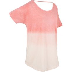 T-shirty damskie: T-shirt batikowy, krótki rękaw bonprix jasny koralowy
