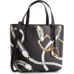 Torebka LAUREN RALPH LAUREN - Merrimack 431730284004 Medium Black. Czarne torebki klasyczne damskie marki Lauren Ralph Lauren, bez wzorów, ze skóry ekologicznej, klasyczne, bez dodatków. Za 689,00 zł.