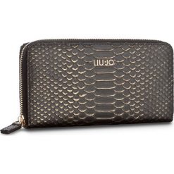 Portfele damskie: Duży Portfel Damski LIU JO – Xl Zip Around Manhat A18174 E0500 Nero/Oro 00567
