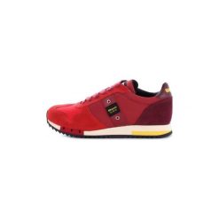 Buty Blauer 8FQUINCY01/NYL. Czerwone trampki męskie marki Blauer, bez wzorów, bez zapięcia. Za 277,41 zł.