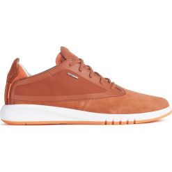 Geox Aerantis Tenisówki Pomarańczowy. Pomarańczowe trampki męskie Geox, bez wzorów, ze skóry, bez zapięcia. Za 617,95 zł.