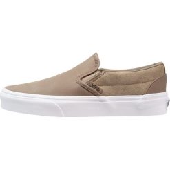 Vans UA CLASSIC SLIPON Półbuty wsuwane khaki. Brązowe półbuty damskie wsuwane Vans, ze skóry ekologicznej, na niskim obcasie. Za 339,00 zł.