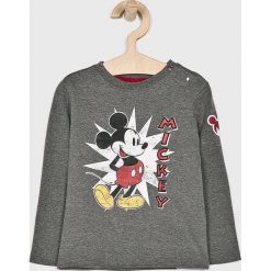 Blukids - Longsleeve dziecięcy 74-98 cm. Szare t-shirty chłopięce Blukids, z nadrukiem, z bawełny, z długim rękawem. W wyprzedaży za 29,90 zł.