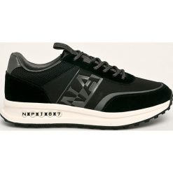 Napapijri - Buty. Czarne sneakersy męskie Napapijri, ze skóry, na sznurówki. W wyprzedaży za 379,90 zł.