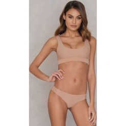 Stroje dwuczęściowe damskie: Rebecca Stella Sportowy dół bikini – Pink,Nude