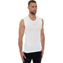 Brubeck Koszulka męska base layer bez rękawów biała r. L (SL10100). Białe koszulki sportowe męskie marki Brubeck, m. Za 54,90 zł.