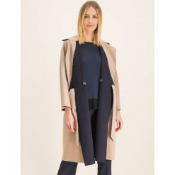 Płaszcz przejściowy Weekend Max Mara Balta 50110107. Niebieskie płaszcze damskie Weekend Max Mara, bez wzorów, z wełny. W wyprzedaży za 2109,00 zł.