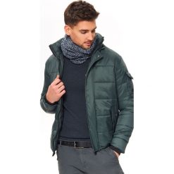 KOMIN MĘSKI. Szare szaliki męskie Top Secret, bez wzorów. W wyprzedaży za 29,99 zł.