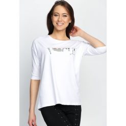 Bluzki asymetryczne: Biała Bluzka Worship Fashion