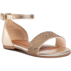 Sandały BIBI - Mini Me 1102033 White Gold. Żółte sandały dziewczęce Bibi, ze skóry ekologicznej, bez zapięcia. Za 159,00 zł.