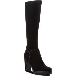 Kozaki LASOCKI - KAMELIA-03 Black. Czarne kozaki damskie Lasocki, ze skóry, przed kolano, na wysokim obcasie, na obcasie, bez zapięcia. Za 349,99 zł.