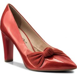 Półbuty CAPRICE - 9-22403-20 Red Comb 523. Czerwone półbuty damskie skórzane Caprice, na obcasie. W wyprzedaży za 189,00 zł.