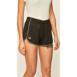 Under Armour - Szorty 1343591. Czarne spodenki sportowe damskie Under Armour, xs, z aplikacjami, z poliesteru, sportowe. W wyprzedaży za 79,90 zł.