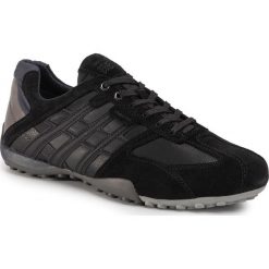 Sneakersy GEOX - U Snake E U8207E 022ME C9369 Black/Dk Avio. Czarne sneakersy męskie Geox, bez zapięcia. W wyprzedaży za 209,00 zł.