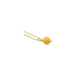 Colare Bursztyn złoto. Żółte naszyjniki damskie Brazi druse jewelry, z bursztynem, srebrne. Za 80,00 zł.
