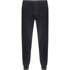 Spodnie dresowe EA7 EMPORIO ARMANI. Czarne spodnie męskie EA7 Emporio Armani, na co dzień, z aplikacjami, z bawełny. W wyprzedaży za 316,00 zł.