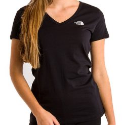 THE NORTH FACE SIMPLE DOME > T0A3H6KY4. Bluzki sportowe damskie The North Face, xl, z aplikacjami, z bawełny, z kontrastowym kołnierzykiem, z krótkim rękawem, krótkie, bez kaptura. W wyprzedaży za 79,99 zł.