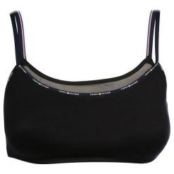 Tommy Hilfiger Damski Biustonosz Sportowy Fashion Stripe Czarny String Bralette Uw0Uw00424-990 (Rozmiar M). Czarne biustonosze sportowe damskie marki TOMMY HILFIGER, m, bez wzorów. W wyprzedaży za 96,00 zł.