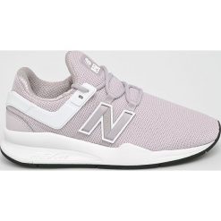 New Balance - Buty. Fioletowe buty sportowe damskie New Balance, bez wzorów, z gumy, sportowe. W wyprzedaży za 299,90 zł.