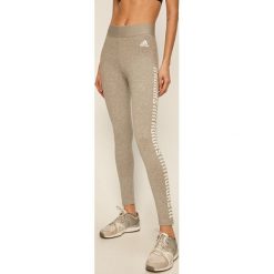 Adidas Performance - Legginsy. Szare legginsy damskie adidas Performance, s, z nadrukiem, z bawełny. Za 149,90 zł.