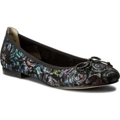 Baleriny CAPRICE - 9-22102-20 Blk Flower Mul 030. Czarne baleriny damskie marki Caprice, z zamszu. W wyprzedaży za 169,00 zł.