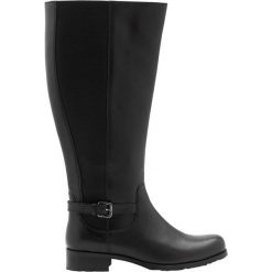 Cellbes Kozaki Therese XL czarny female czarny 36. Czarne kozaki damskie Cellbes, ze skóry, eleganckie, bez obcasa, z paskami. Za 579,00 zł.