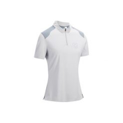T-shirty damskie: Koszulka polo PL500 perł-szara