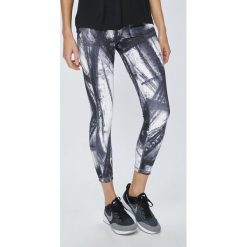 Reebok - Legginsy. Czarne legginsy skórzane marki Reebok, s. W wyprzedaży za 179,90 zł.