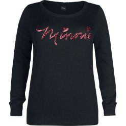 Myszka Miki i Minnie Minnie Mouse - Signatur Sweter damski czarny. Czarne swetry klasyczne damskie marki Myszka Miki i Minnie, xl, z dzianiny. Za 164,90 zł.